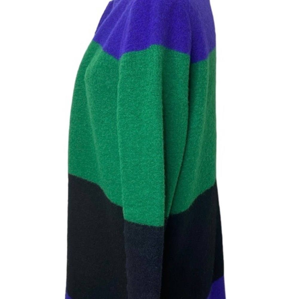 Max Studio Colorblock Open Front Coat Size M - image 3